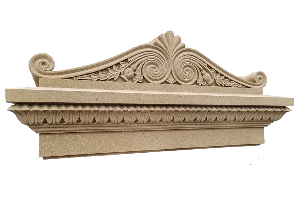 Sandstein Bordüre restauriert